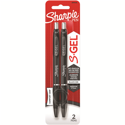 Sharpie Gel Pen Retractable 0.7mm Black Pack of 8