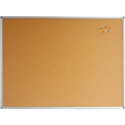 Rapidline Corkboard 2400W x 15D x 1200mmH Aluminium Frame