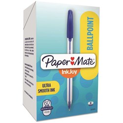 Papermate Inkjoy 100 Ballpoint Pen 1.0mm Blue Box of 60