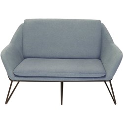 Rapidline Cardinal Lounge Chair 2 Seater 1335W x 690D x 890mmH Light Blue Fabric