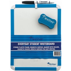 Writer Student Whiteboard 215x280mm Single Sided Magnetic Navy Blue