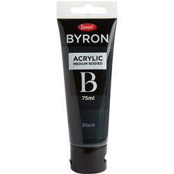 Jasart Byron Acrylic Paint 75ml Black