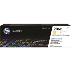 HP 206X W2112X Toner Cartridge High Yield Yellow