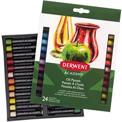 Derwent Acrylic Oil Pastels Assorted Colours Pack 24