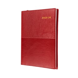 Collins Vanessa Financial Year Diary A5 Week To View Red