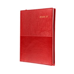 Collins Vanessa Financial Year Diary A5 Week To View Red 