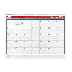 Sasco Wall Calendar 530 x 395mm Month To View White 