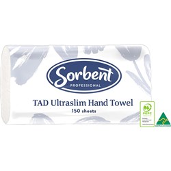 Sorbent Professional TAD UltraslimHand Towel 1 Ply 150 Sheets Carton Of 16