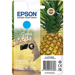 Epson 604 Ink Cartridge Cyan 