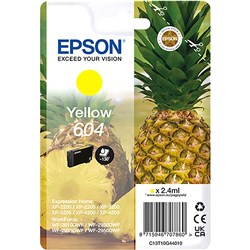 Epson 604 Ink Cartridge Yellow 