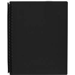 Marbig Display Book A4 Refillable 40 Pocket Black 