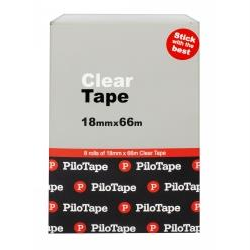 PILOTAPE STATIONERY TAPE Premium 18mmx66m Clear