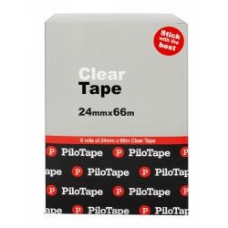 PILOTAPE STATIONERY TAPE Premium 24mmx66m Clear 