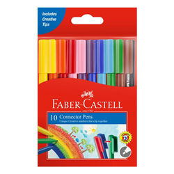 FABER-CASTELL CONNECTOR PEN Assorted Pack of 10 