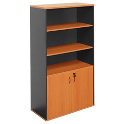 Rapidline Rapid Worker  Lockable Wall Unit 900W x 450D x 1800mmH Cherry And Ironstone