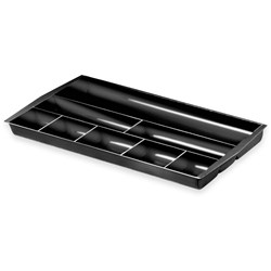 Italplast Desk Drawer Tidy Black 