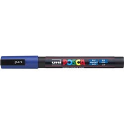 Uni Posca PC-3M Paint Marker  Fine 1.3mm Bullet Tip Blue