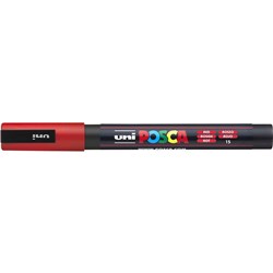 Uni Posca PC-3M Paint Marker  Fine 1.3mm Bullet Tip Red