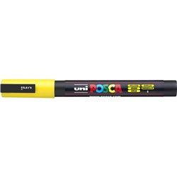 Uni Posca PC-3M Paint Marker  Fine 1.3mm Bullet Tip Yellow