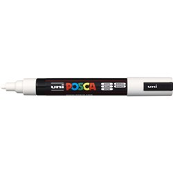 Uni Posca PC-5M Paint Marker Medium 2.5mm Bullet Tip  White