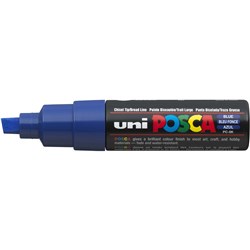 Uni Posca PC-8K Paint Marker Broad 8mm Chisel Tip  Blue