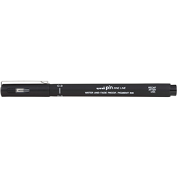 UNI PIN 200 FINE LINER PEN 003mm Black 