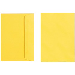Quill Envelope C6 80gsm Lemon Pack of 25