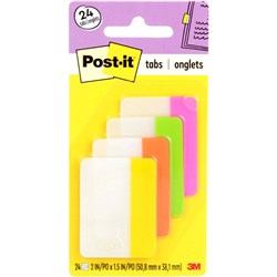 POST-IT DURABLE TABS 686-PLOY 50mm x 38mm Assorted Pack of 24