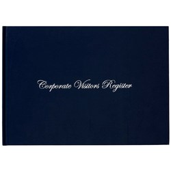 Wildon 250W Corporate Visitors Register A4 56 Page Navy 