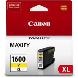 Canon Maxify PGI1600XLY Ink Cartridge High Yield Yellow