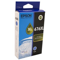 Epson 676XL DURABrite Ultra Ink Cartridge High Yield Cyan