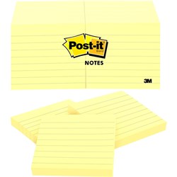 Post-It 630SS Notes Original 76x76mm Lined Yellow 100 Sheets