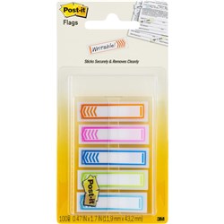 Post-It -684-SH Flag Arrows Prioritization 12x45mm Blank Assorted Pack of 100