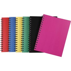 Spirax 510 Notebook Hardcover A6 200 Page Side Opening Assorted