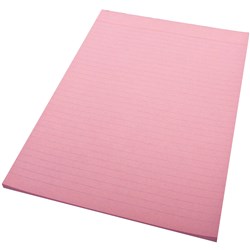 Quill Ruled Colour Bond Pad A4 70 Leaf Pink 