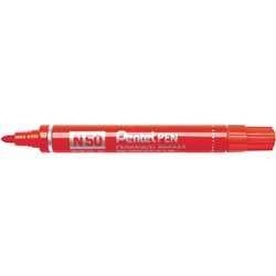 Pentel N50 Permanent Marker Bullet 1.5mm Red  
