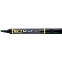 Pentel N860 Permanent Marker Chisel 1.5-4.5mm Black  