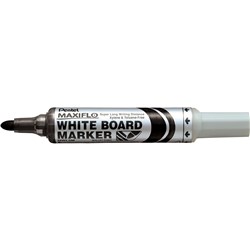 Pentel MWL5 Maxiflo Whiteboard Marker Bullet 2.1mm Pump It Black