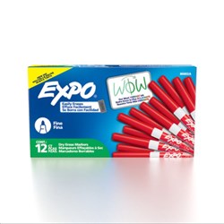 Expo Dry Erase Whiteboard Marker Bullet 1.4mm Fine Red  