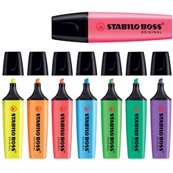 Stabilo Boss 70/8-8 Highlighters Assorted Chisel 2-5mm Wallet Of 8