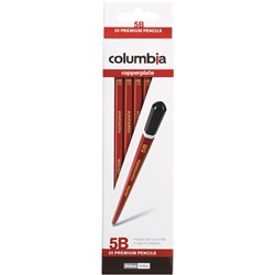 Columbia Copperplate Pencil Hexagon 5B Pack Of 20