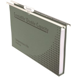 Crystalfile Suspension Files Enviro Double Capacity Foolscap Complete Pack Of 10