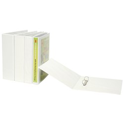 Marbig Clearview Insert Binder A4 3D Ring 19mm White