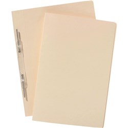 Avery Spiral Action File Foolscap Buff Plain 
