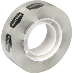 Marbig Office Tape 18mm x 33m 25.4mm Core Clear 