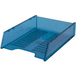 Italplast Document Tray Multifit Translucent  Tinted Blue