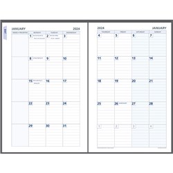 Debden Dayplanner Refill Desk 140 x 216mm Dated Month To View with Tabs