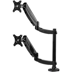 Fellowes Platinum Series Dual Stacking Monitor Arm Black