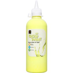 EC UV Glow Paint 500ml Yellow 