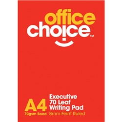 Office Choice Executive Writing Pad A4 White